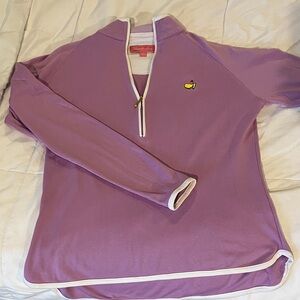 Masters Golf Magnolia Lane Collection Lavender Half-Zip with White Trim